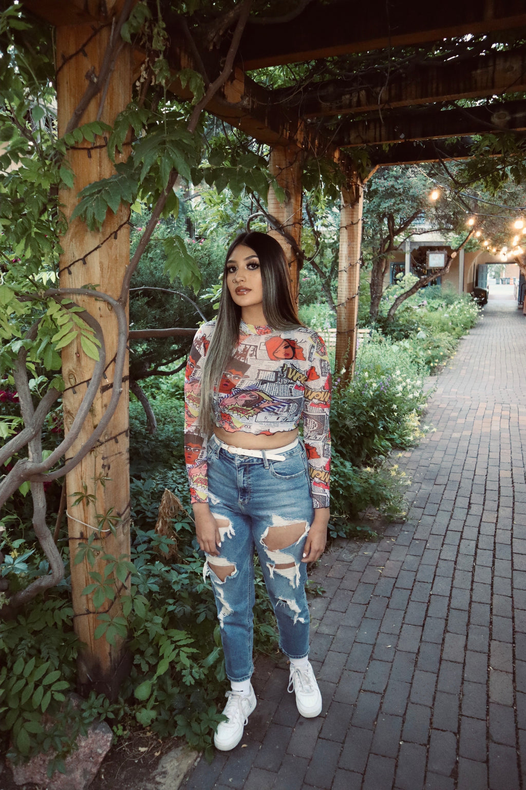 Graphic Crop Top